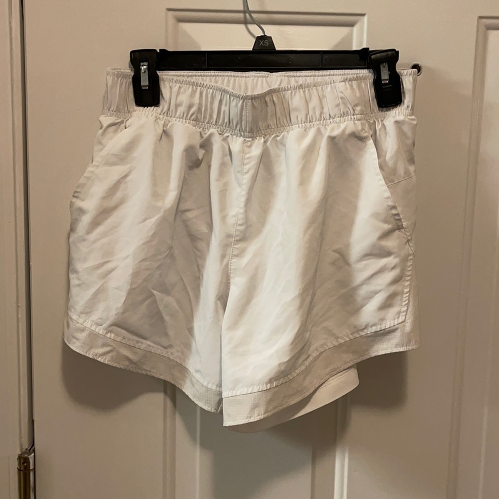 White Running Shorts